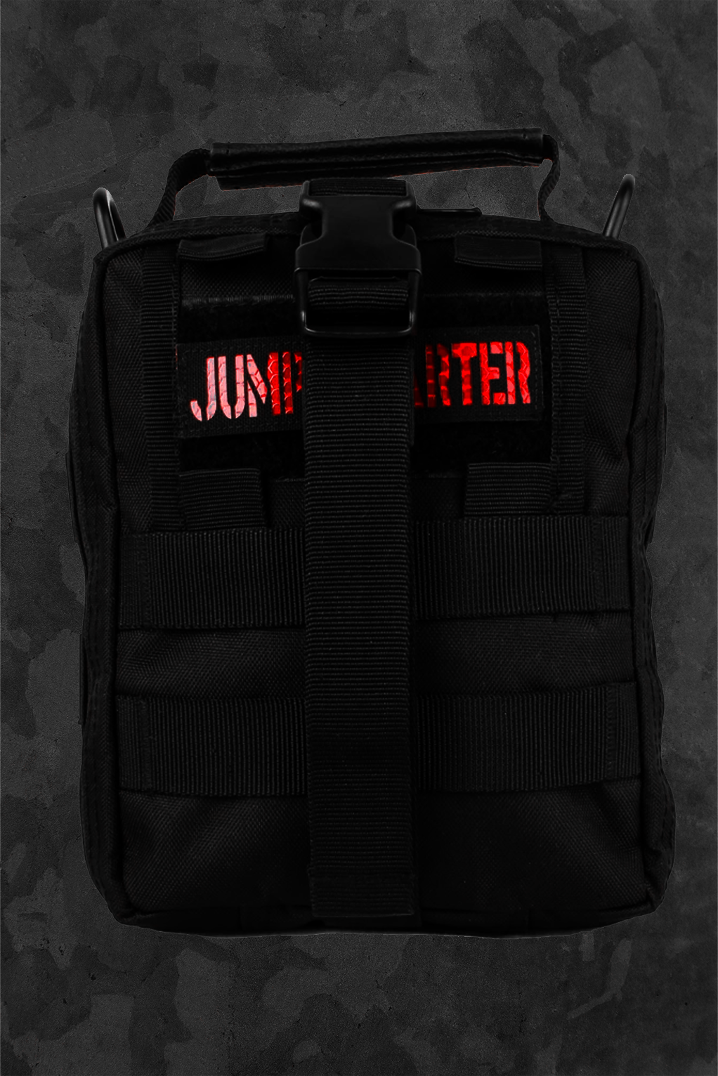 Black Jump Starter bag with 'Jump Starter' text on a dark background